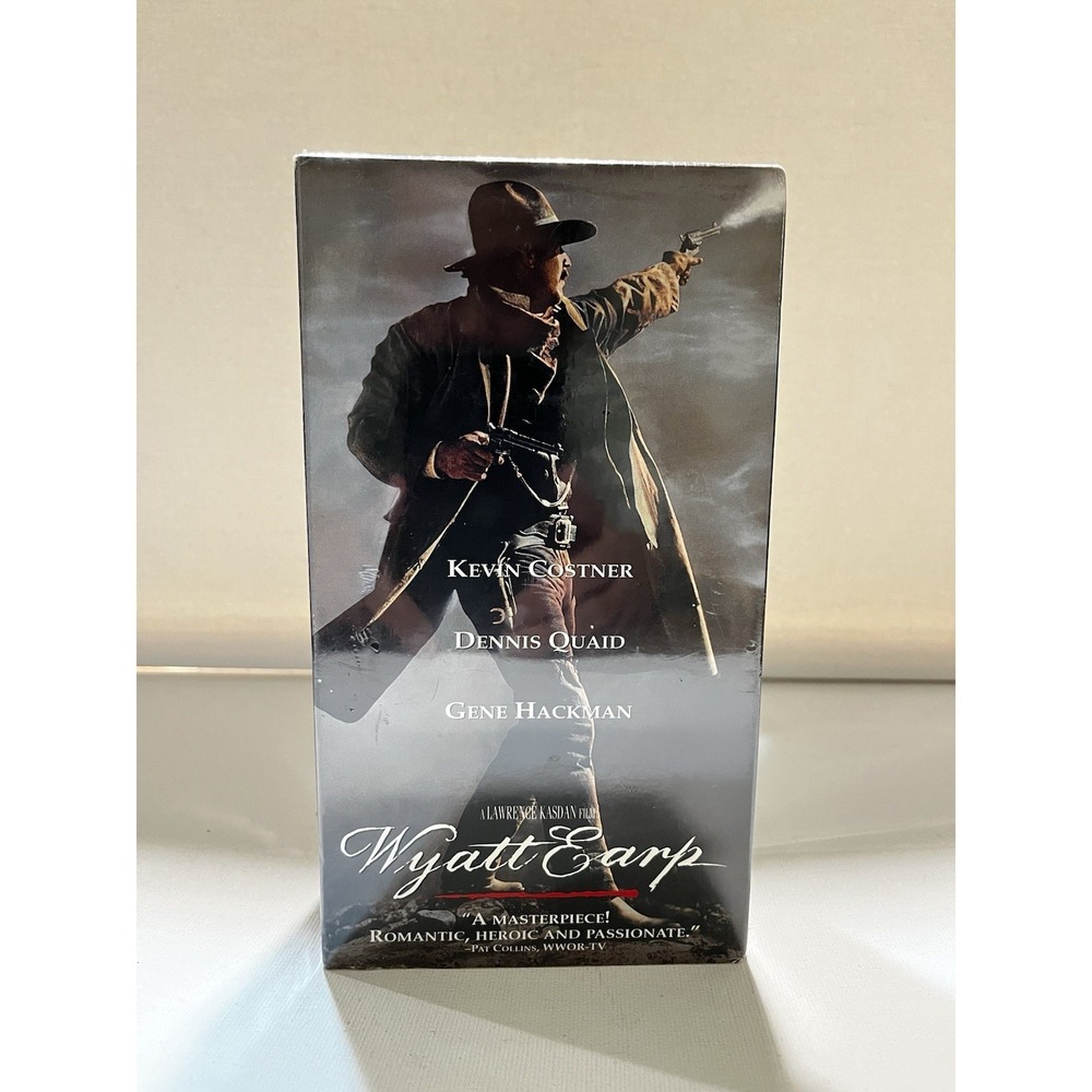 Vtg Warner Brothers Kevin Costner Wyatt Earp 1994 Sealed Two Tape VHS Ships Fast